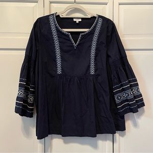 Crown and Ivy Embroidered Top